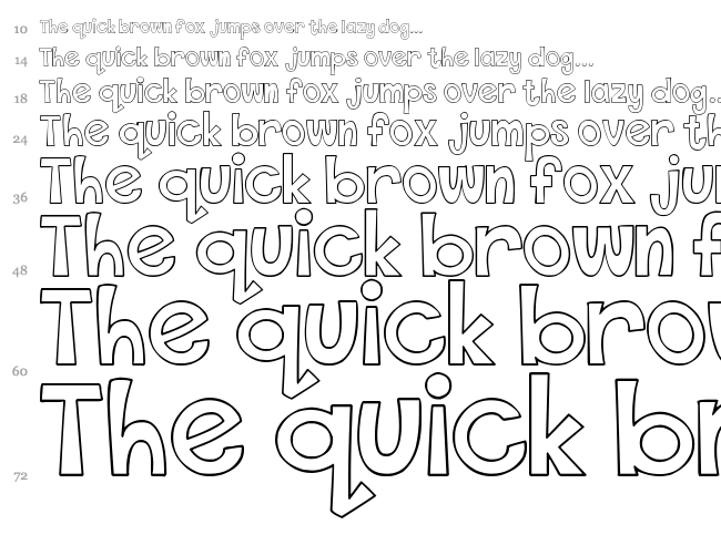 This Font is Empty font waterfall